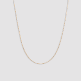 Britney Chain Necklace 14K Solid Gold. Fine Modern Chic Jewelry that Celebrities Wear